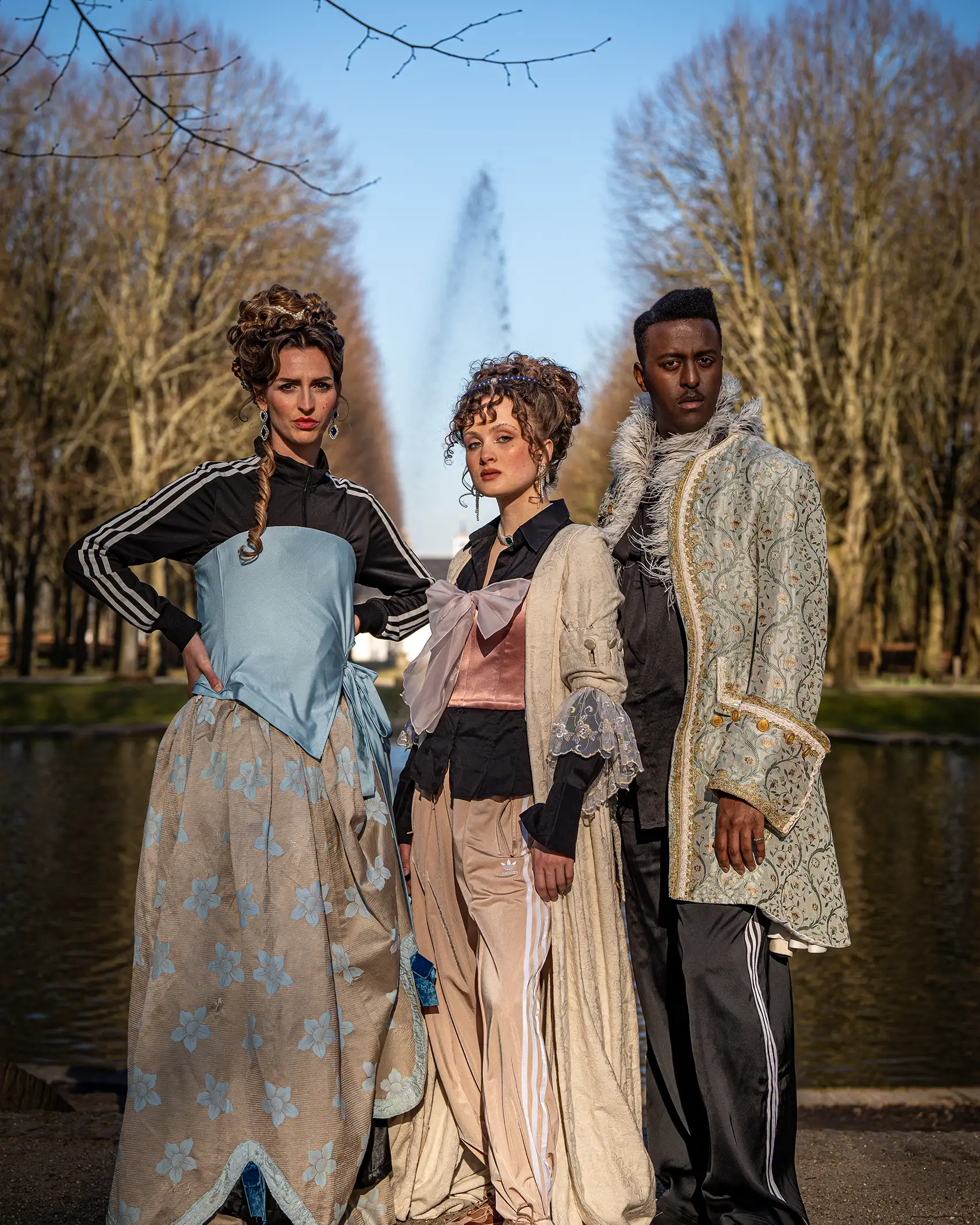 Spelers voor fontein